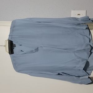 Vince Silk Blouse, Blue, S